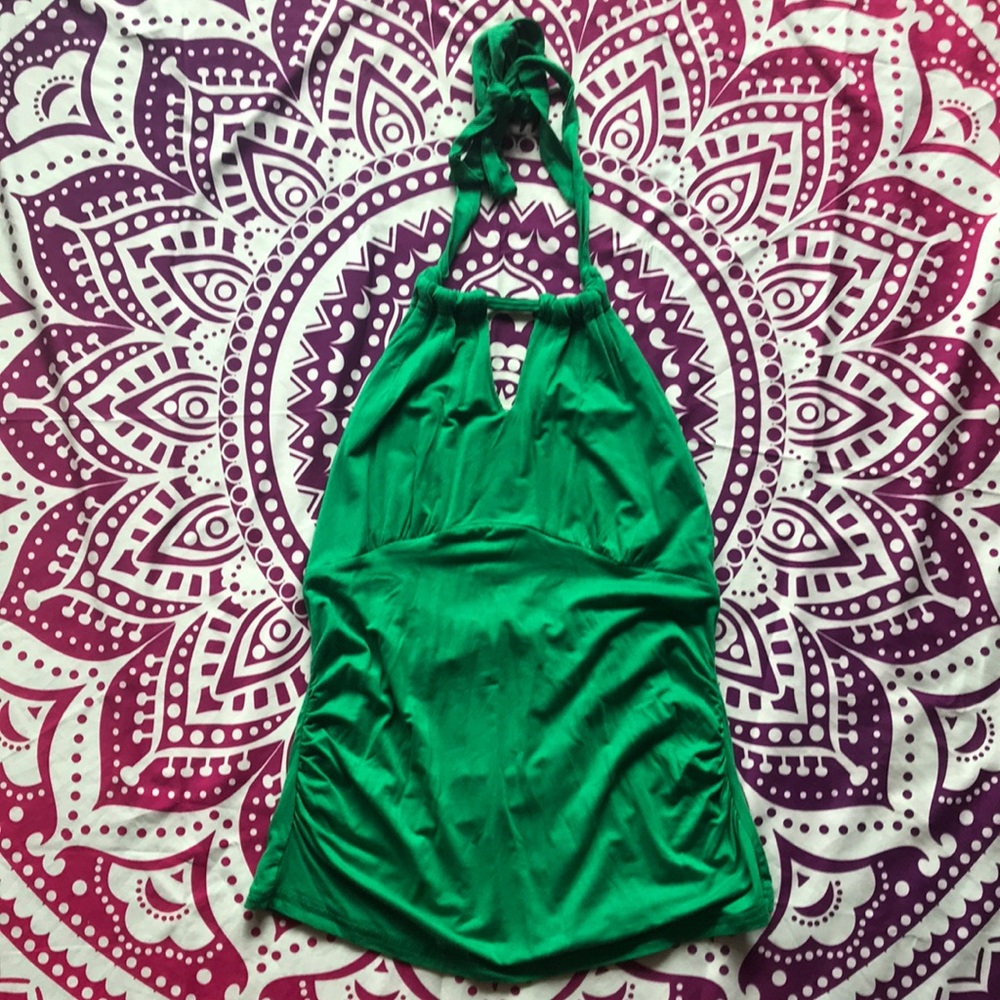 NWT ANGVNS Green Halter Top